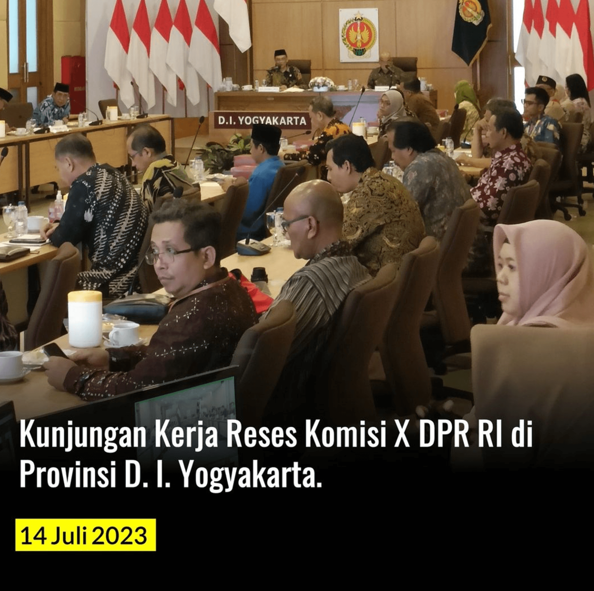 Kunjungan Kerja Reses Komisi X DPR RI Bersama Perpusnas RI di Provinsi D.I. Yogyakarta