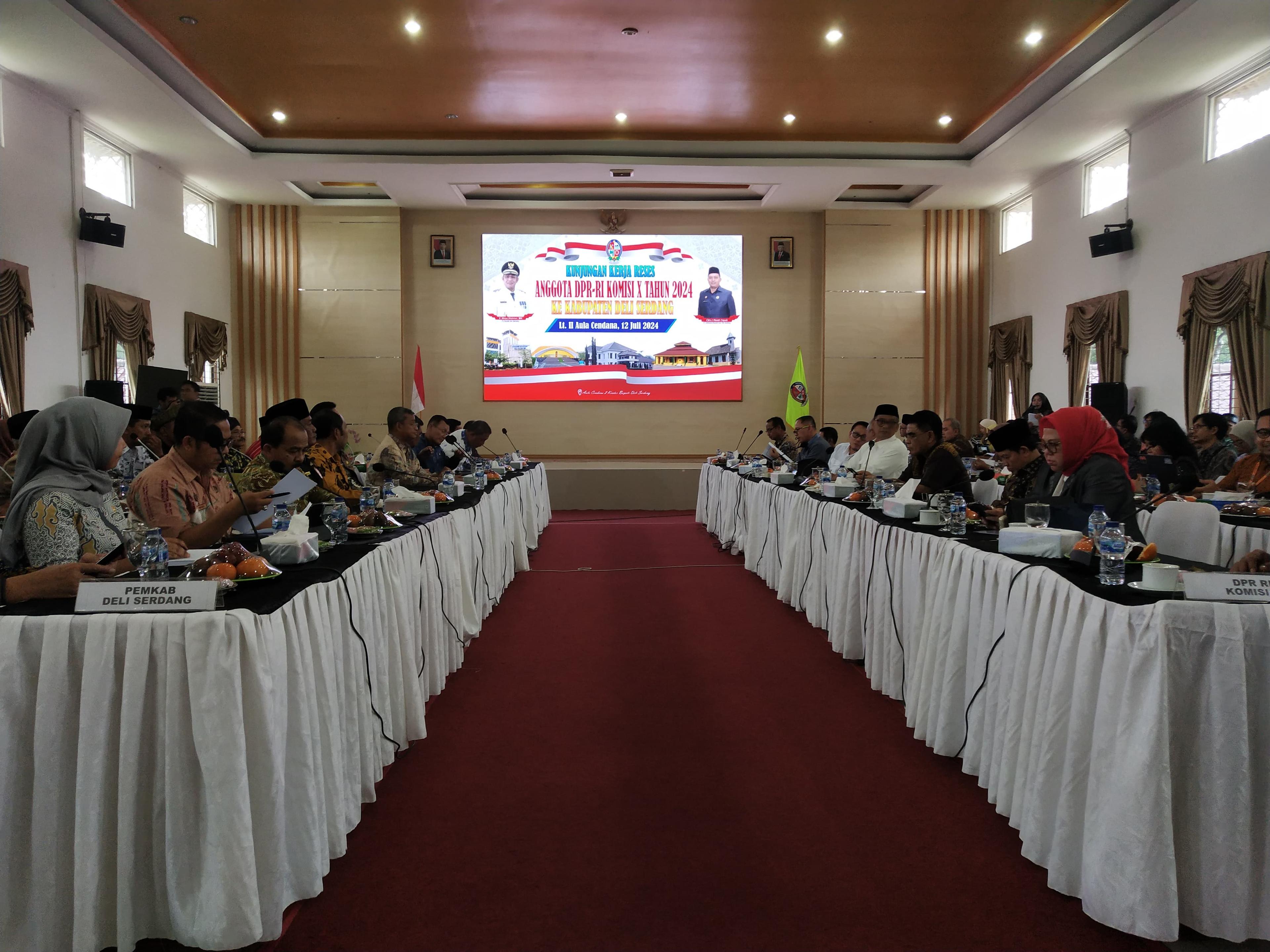 Kunjungan Kerja Reses Komisi X DPR RI Bersama Perpusnas RI di Kabupaten Deli Serdang, Sumatera Utara