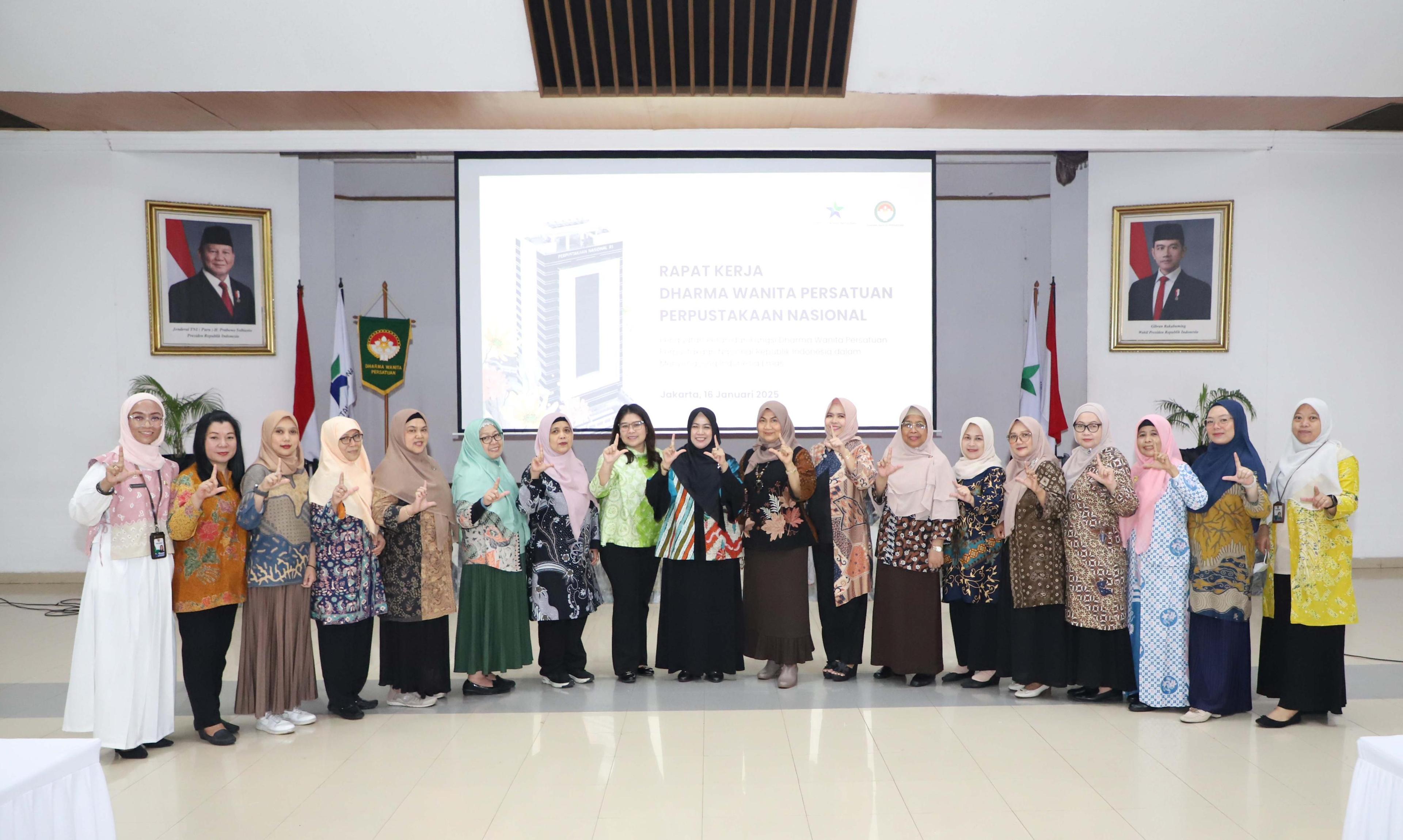 Perkuat Peran dan Fungsi, DWP Perpusnas Gelar Rapat Kerja